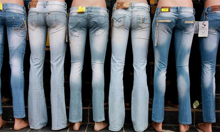 Opciones de calce de jeans