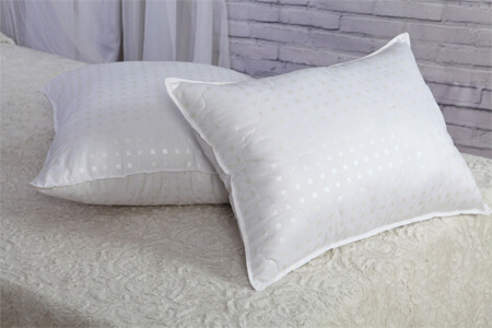Bamboo-filled and swan-down pillows