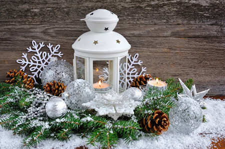 Ideas de decoración de nieve artificial